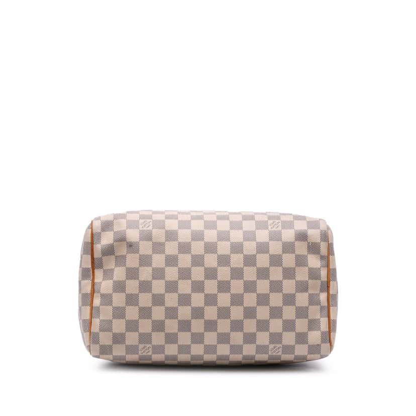 Louis Vuitton Damier Azur Speedy 30 White Canvas Good condition - Inside View