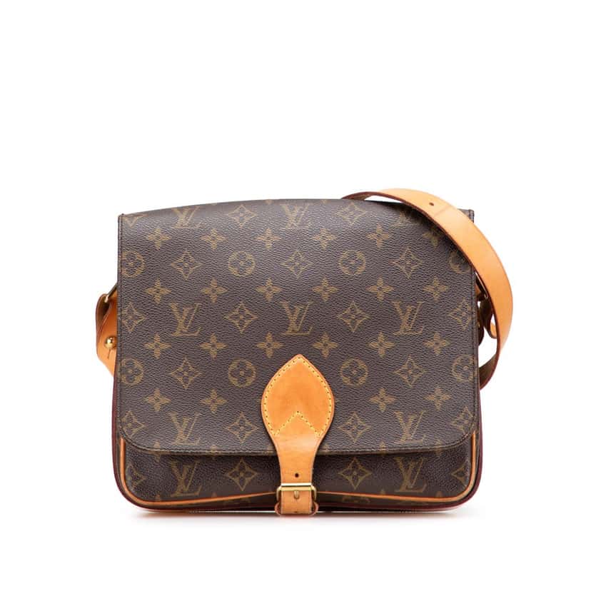 Louis Vuitton Monogram Cartouchiere GM Brown Canvas Good condition - Front View