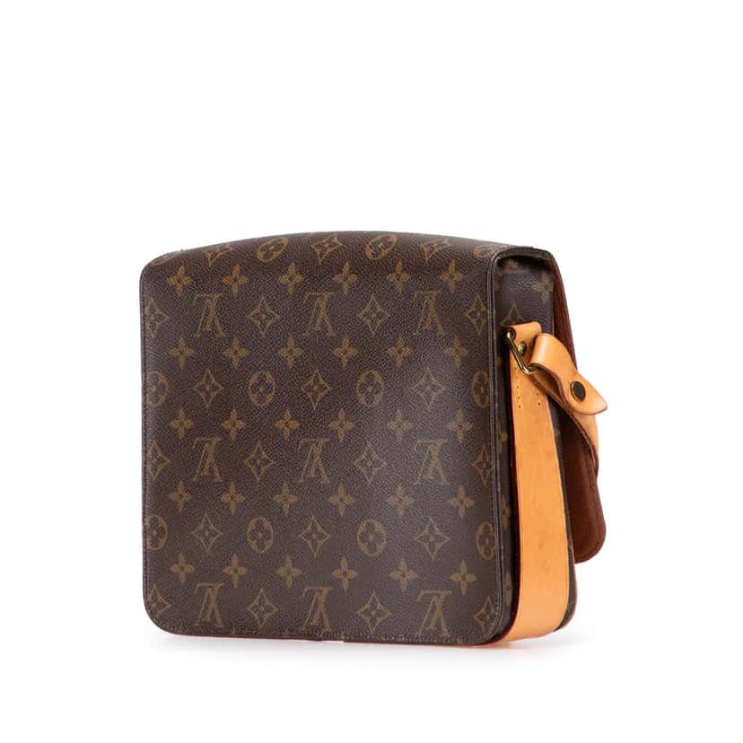 Louis Vuitton Monogram Cartouchiere GM Brown Canvas Good condition - Back View