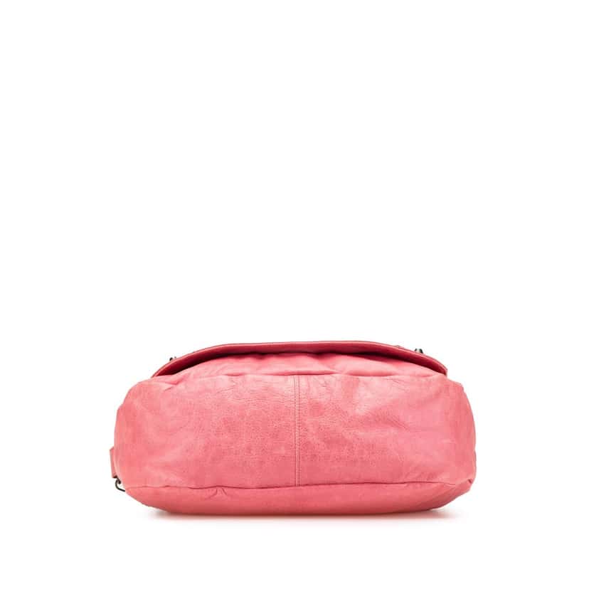 Balenciaga Lambskin Motocross Classic Folk Crossbody Pink Leather Good condition - Inside View
