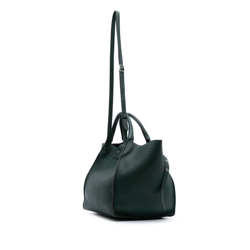 Celine Small Grained Calfskin Big Bag Green Leather Good condition - Back View