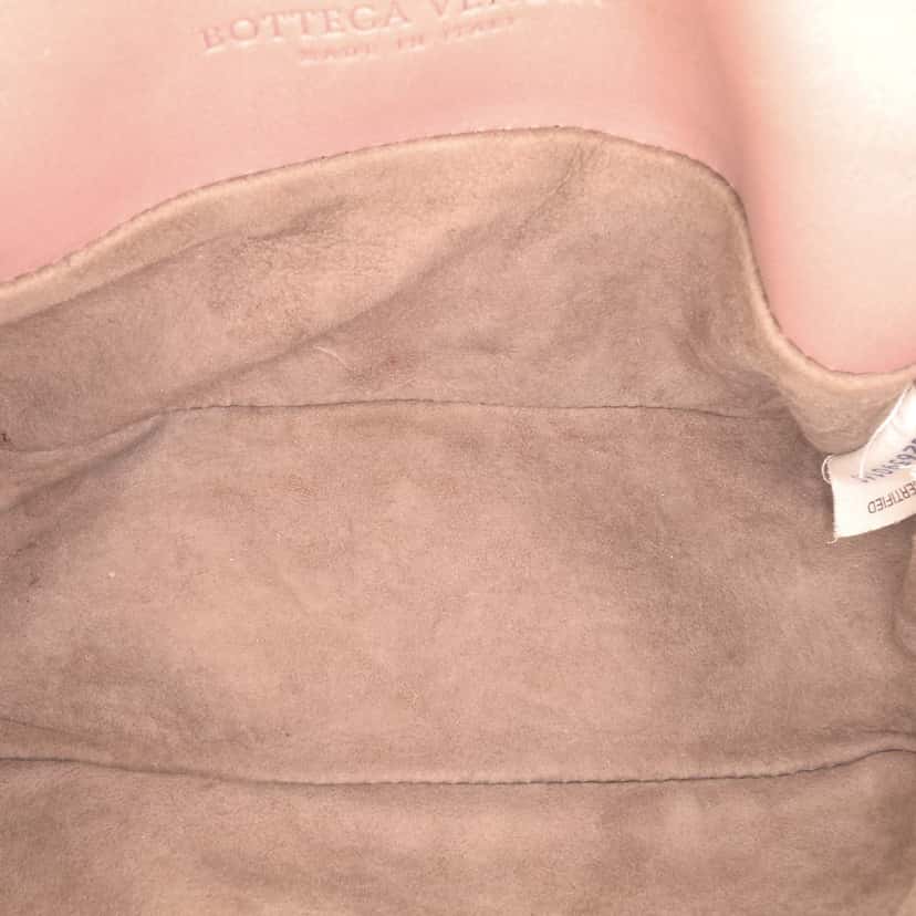 Bottega Veneta Nappa Intrecciato Mirror Lens Shoulder Bag Pink Leather Good condition - Model View