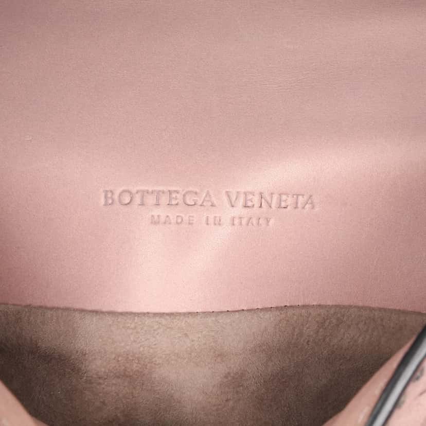 Bottega Veneta Nappa Intrecciato Mirror Lens Shoulder Bag Pink Leather Good condition - Box View