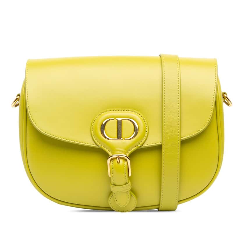 Dior Medium Leather Bobby Crossbody Green Leather Good condition - Front View