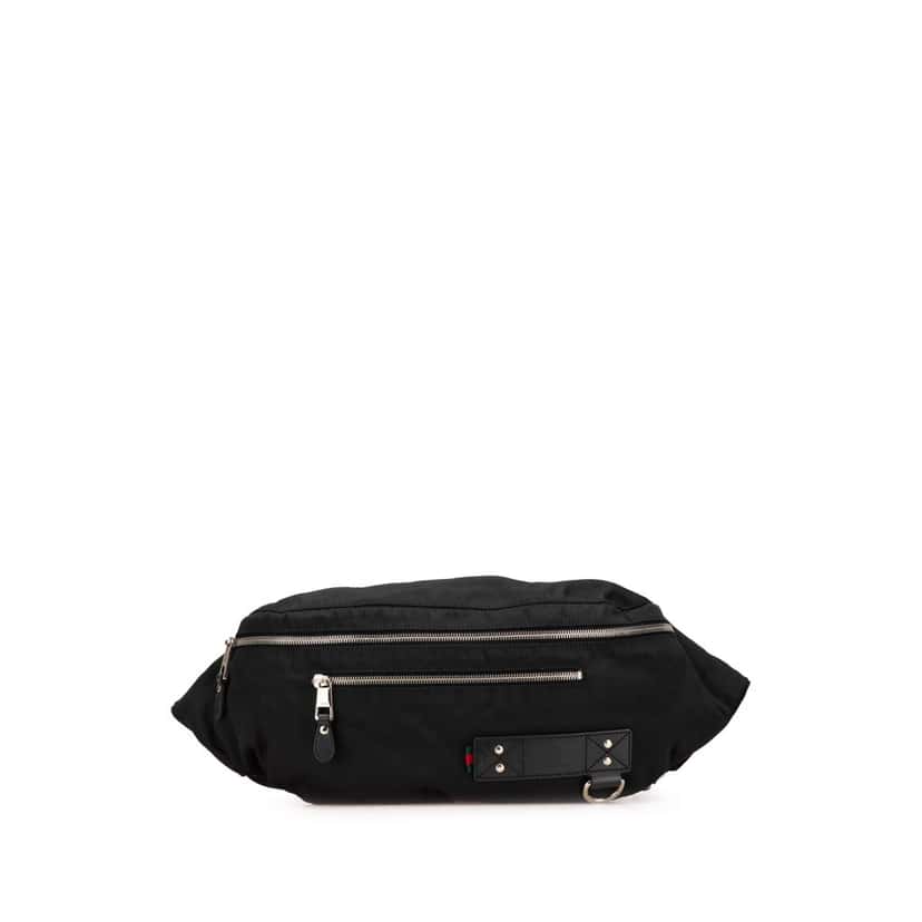 Gucci Nylon Belt Bag Black Good condition - Front View