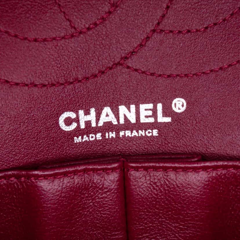 Chanel Reissue 2.55 Quilted Jersey Double Flap 226 Red Cotton Good condition - Box View