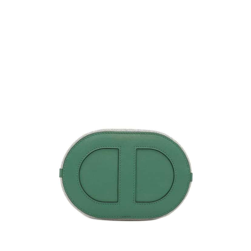 Hermès Toile and Swift In the Loop 18 Grey Canvas Good condition - Inside View