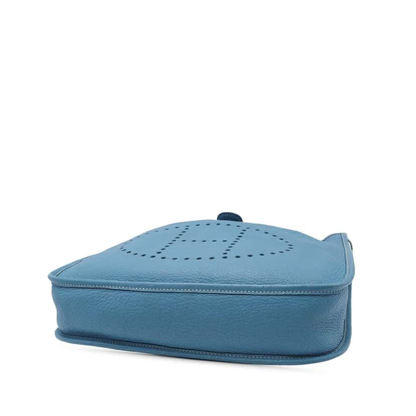 Hermès Clemence Evelyne I GM Blue Leather Good condition - Inside View