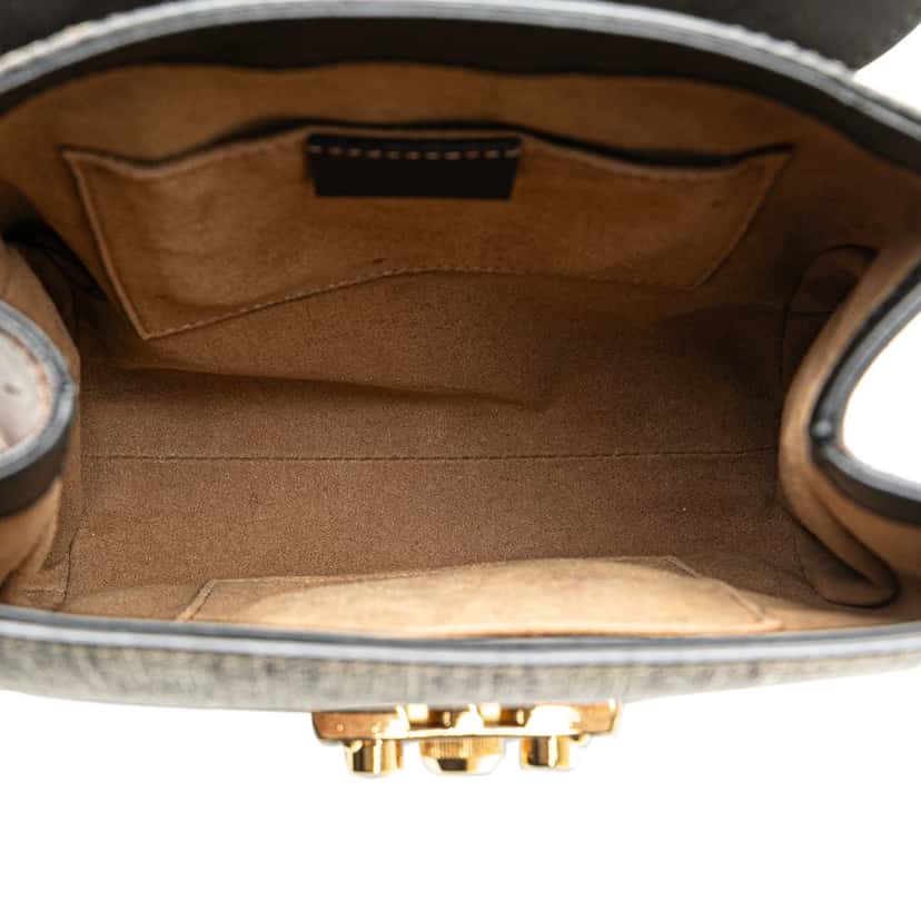 Gucci GG Supreme Padlock Backpack Brown Canvas Good condition - Model View