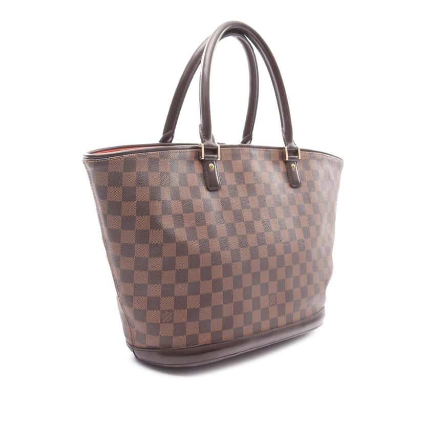 Louis Vuitton Damier Ebene Manosque GM Brown Canvas Good condition - Back View