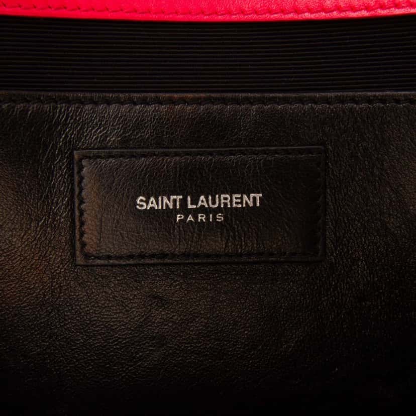 Saint Laurent Leather Cassandre Clutch Pink Leather Good condition - Box View
