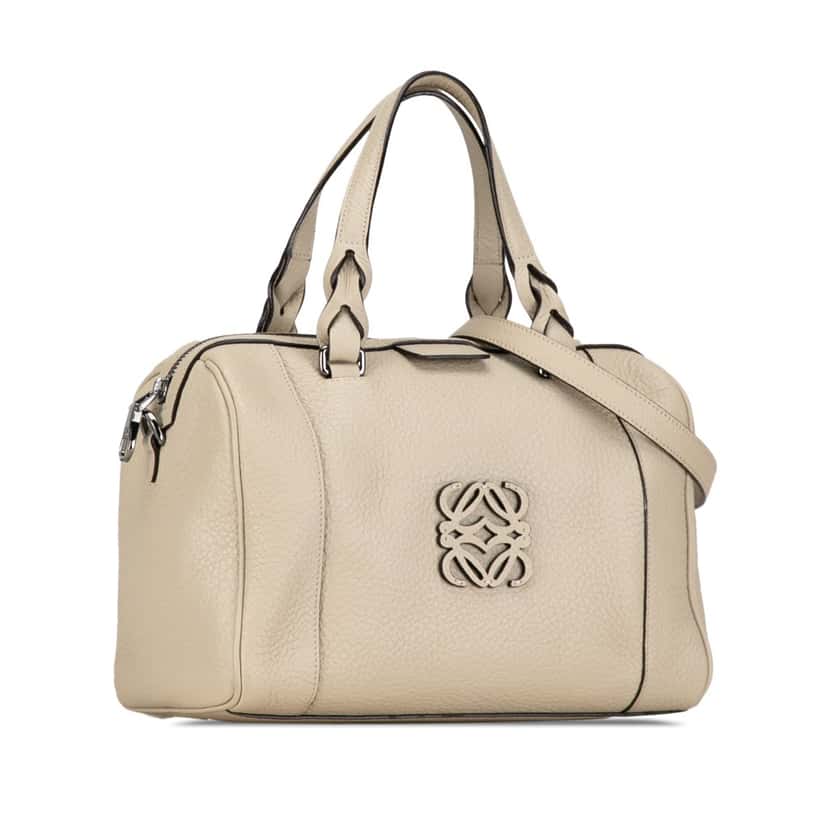 Loewe Leather Fusta 25 White Leather Good condition - Back View