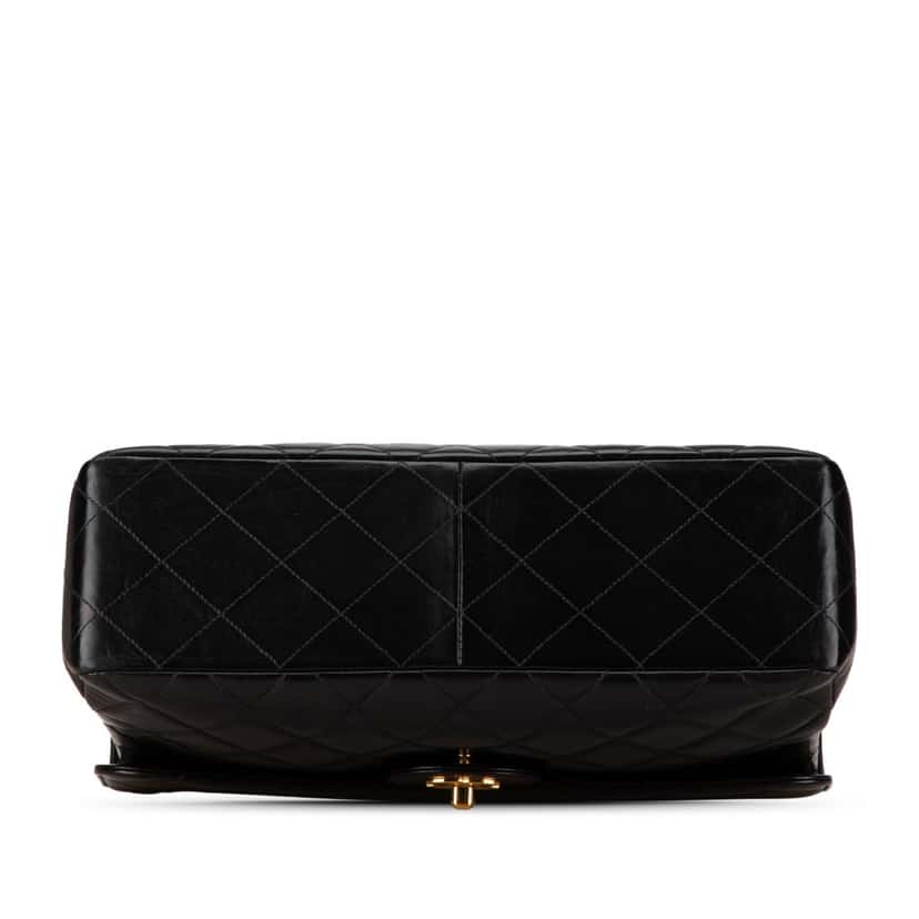 Chanel Jumbo Lambskin Double Sided Flap Black Leather Good condition - Inside View
