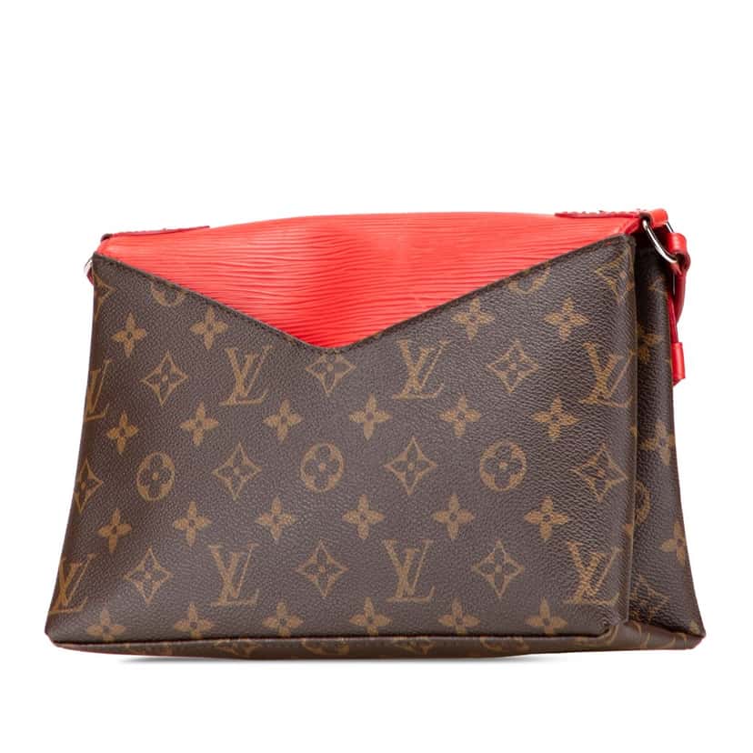 Louis Vuitton Monogram Epi Saint Michel Brown Canvas Good condition - Back View