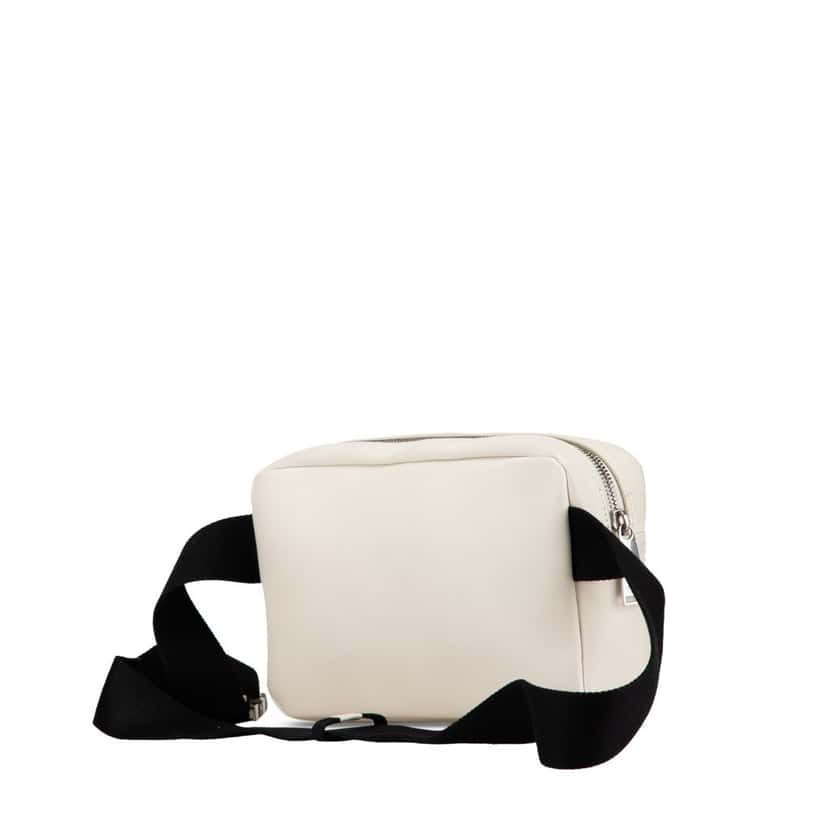 Bottega Veneta Leather Intrecciato Belt Bag White Leather Good condition - Back View