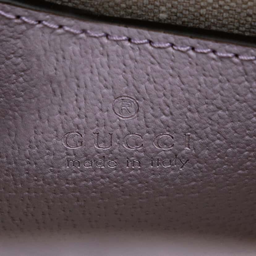 Gucci Mini Jumbo GG Canvas Interlocking G Satchel Brown Canvas Good condition - Box View