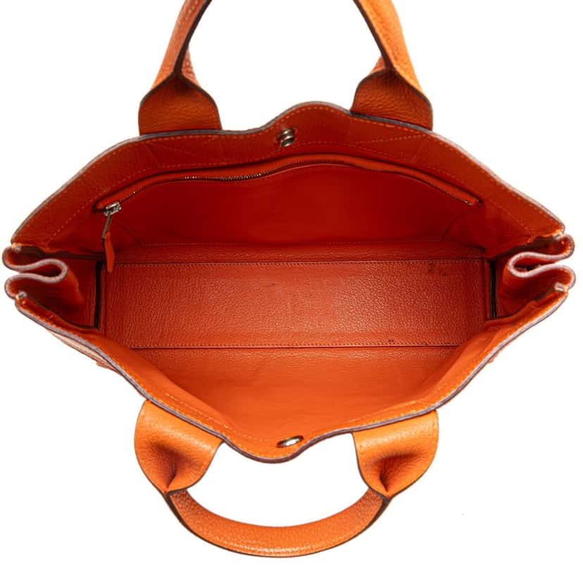Hermès Togo Fourre Tout PM Orange Leather Good condition - Model View