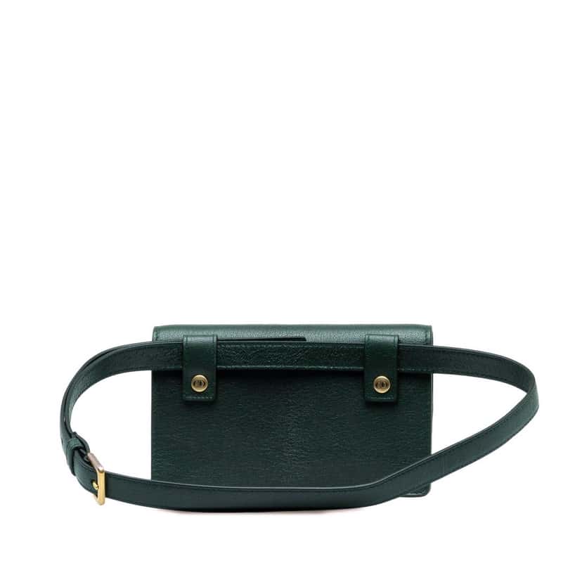 Dior Leather Saddle Belt Bag Green Leather Good condition - Inside View
