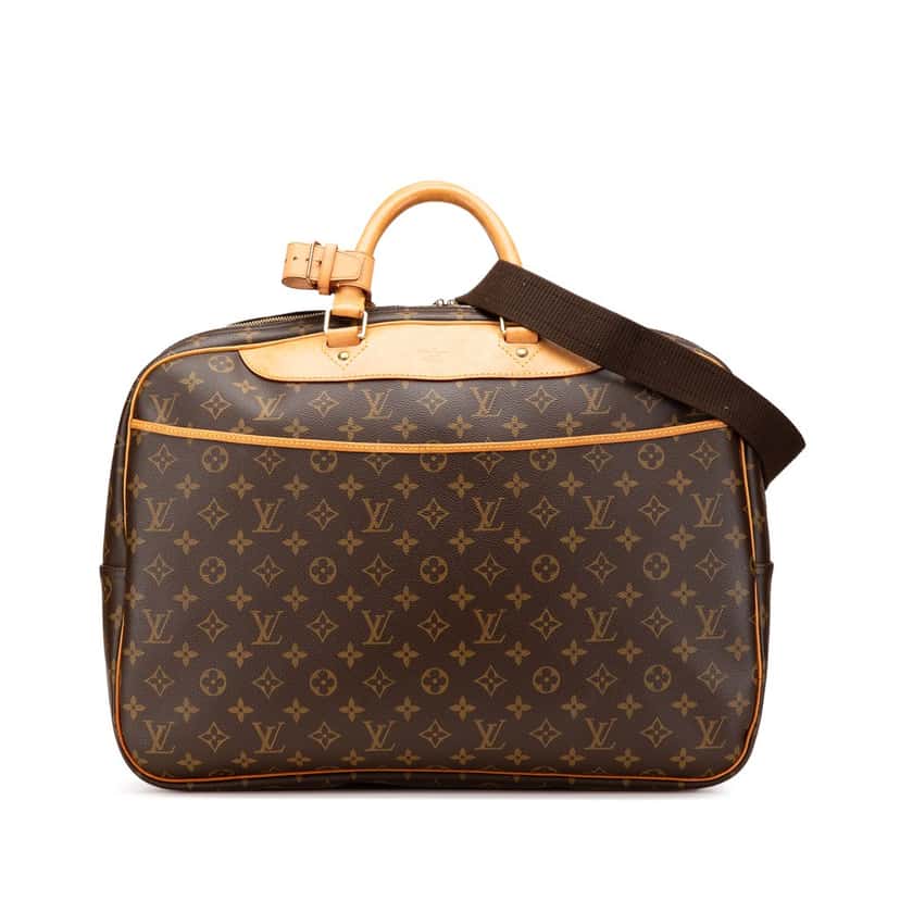 Louis Vuitton Monogram Alize 24 Heures Brown Canvas Good condition - Front View