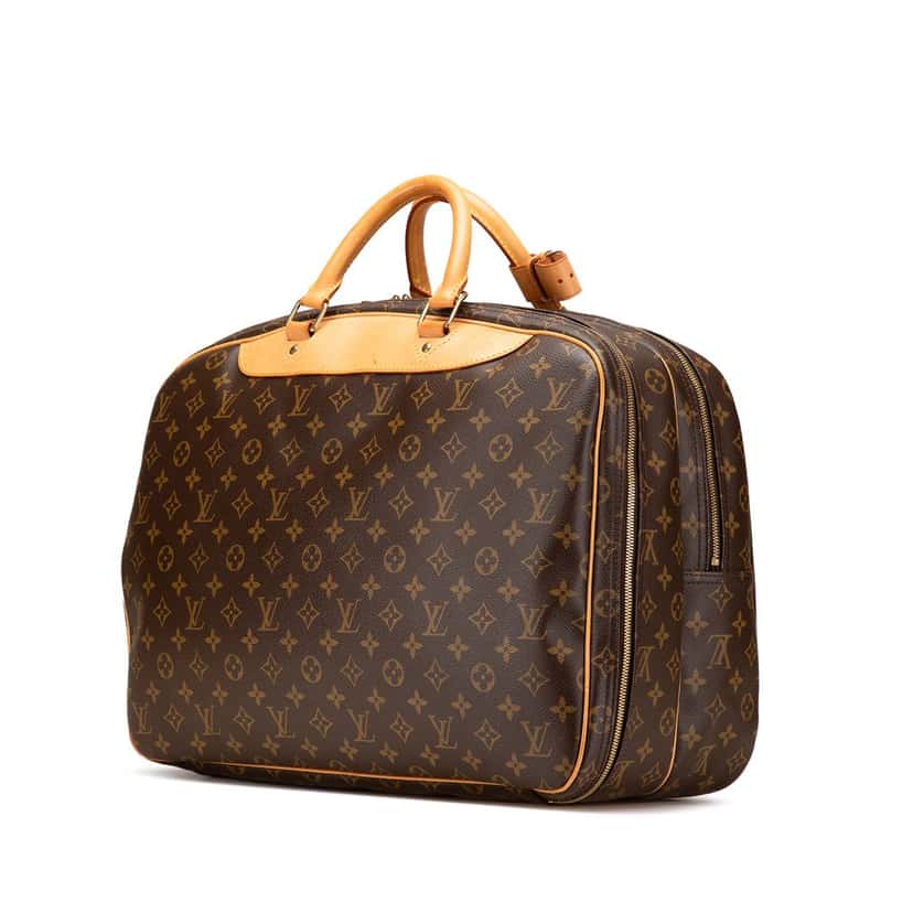 Louis Vuitton Monogram Alize 24 Heures Brown Canvas Good condition - Back View