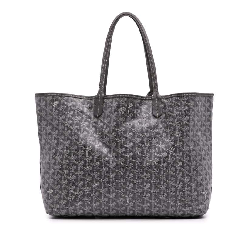Goyard Goyardine Saint Louis PM Black Canvas Good condition - Front View