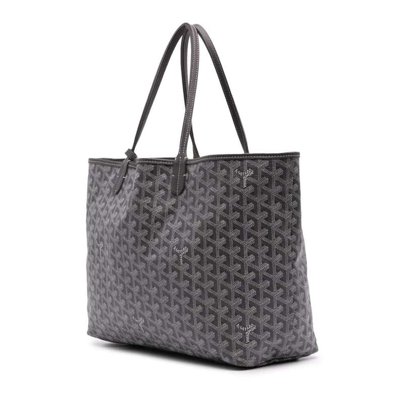 Goyard Goyardine Saint Louis PM Black Canvas Good condition - Back View