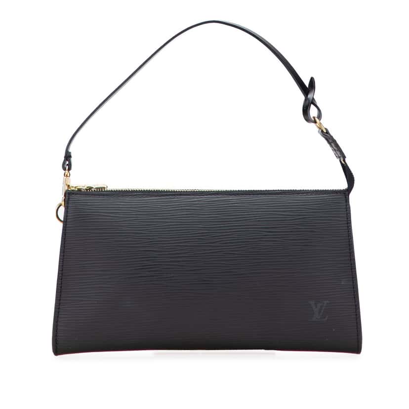 Louis Vuitton Epi Pochette Accessoires Black Leather Good condition - Front View