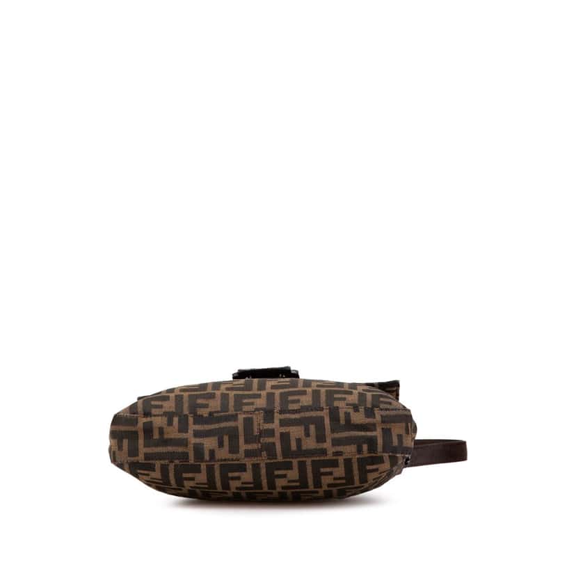 Fendi Zucca Canvas Shoulder Bag Brown Canvas Good condition - Inside View