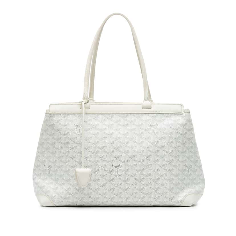 Goyard Goyardine Bellechasse PM White Canvas Good condition - Front View