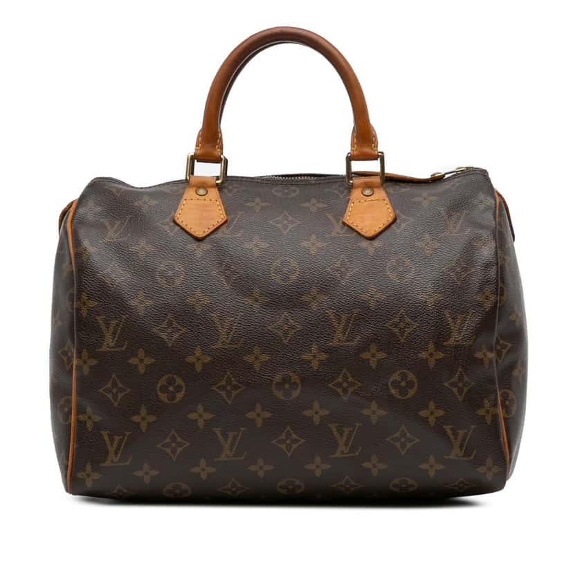 Louis Vuitton Monogram Speedy 30 Brown Canvas Good condition - Front View