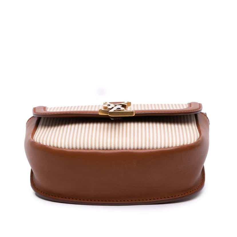 Saint Laurent Small Canvas Kaia Crossbody Brown Canvas Good condition - Inside View