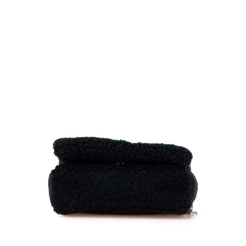 Burberry Mini Terry Cloth Lola Love Crossbody Black Cotton Very good condition - Inside View