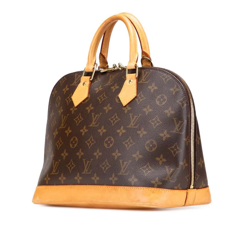 Louis Vuitton Monogram Alma PM Brown Canvas Good condition - Back View