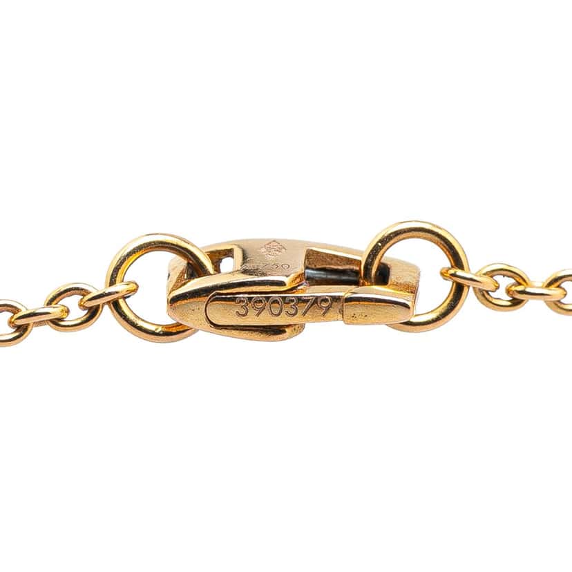 Louis Vuitton 18K Yellow Gold and Mother of Pearl Monogram Color Blossom Sun Necklace Gold Gold Good condition - Box View