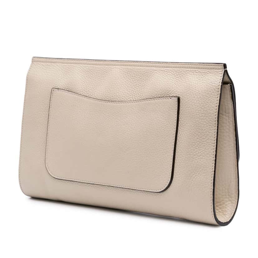 Gucci Leather Bamboo Daily Crossbody White Leather Good condition - Back View