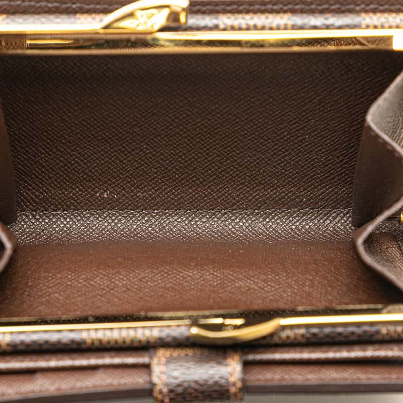 Louis Vuitton Damier Ebene Porte Monnaie Billets Viennois Brown Canvas Good condition - Model View