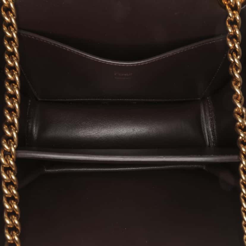 Fendi Calfskin Vitello King Nubuck Pequin Karligraphy Pocket Shoulder Bag Brown Leather Very good condition - Model View