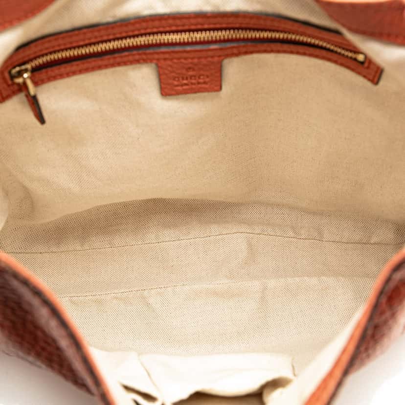 Gucci Medium Calfskin New Jackie Satchel Brown Leather Good condition - Model View