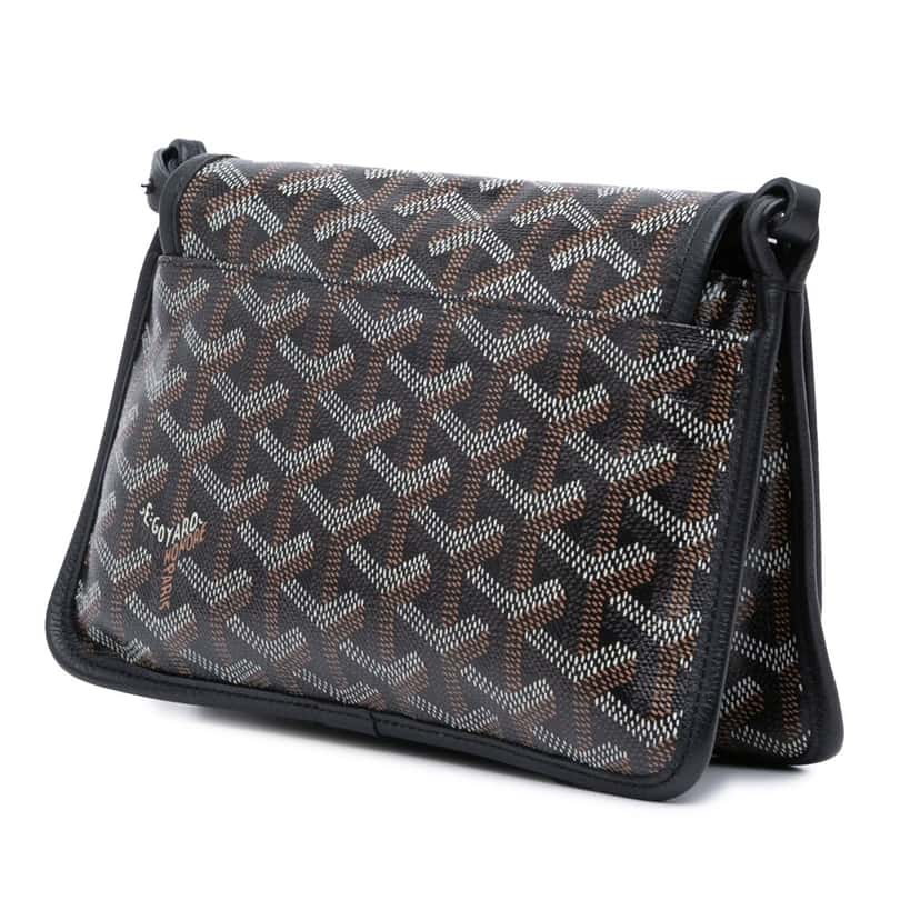 Goyard Goyardine Plumet Pocket Wallet Black Canvas Good condition - Back View