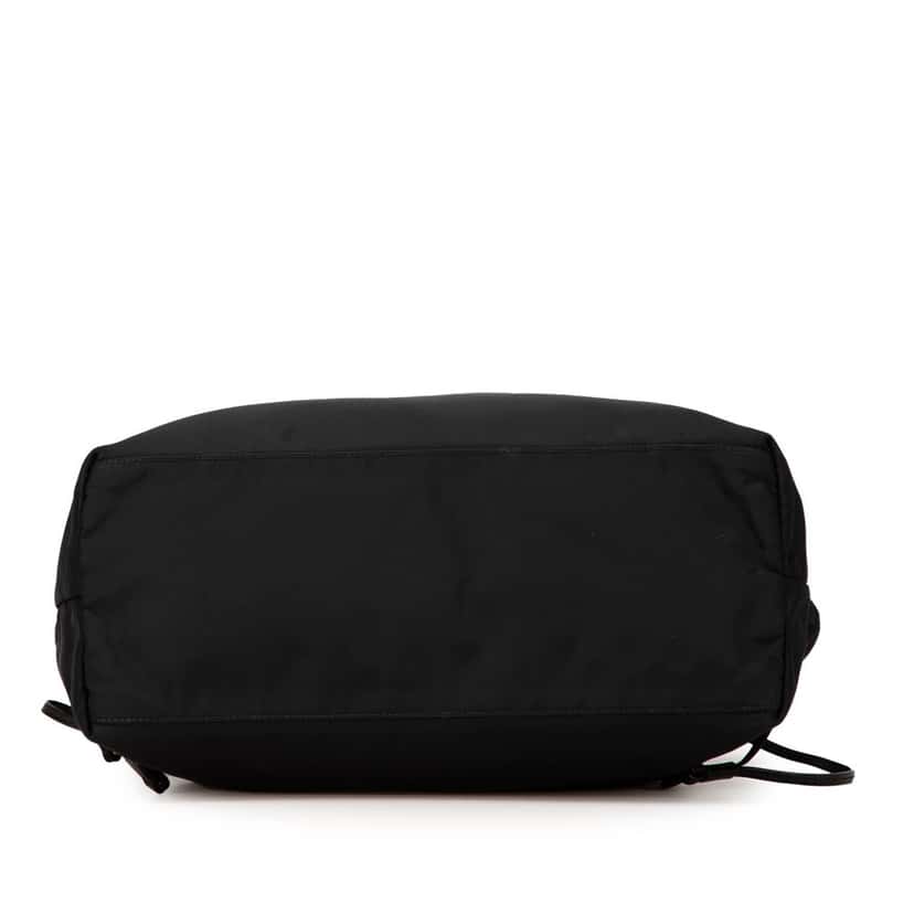 Prada Saffiano Trimmed Tessuto Tote Black Good condition - Inside View