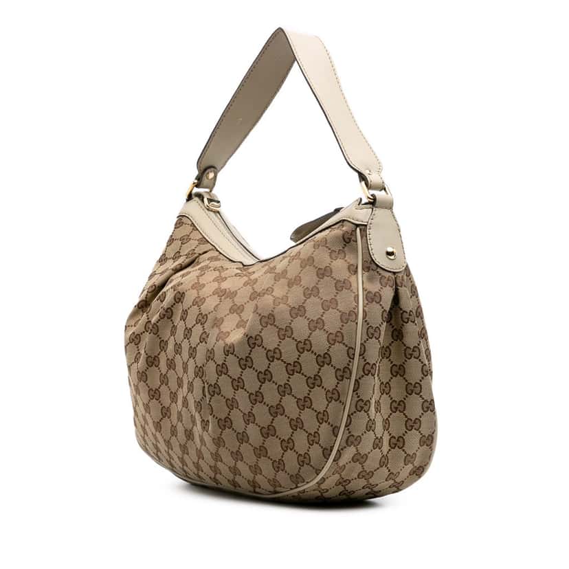 Gucci Medium GG Canvas Sukey Shoulder Bag Brown Canvas Good condition - Back View