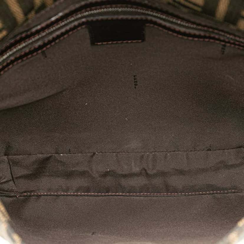 Fendi Zucca Canvas Shoulder Bag Brown Canvas Very good condition - Model View