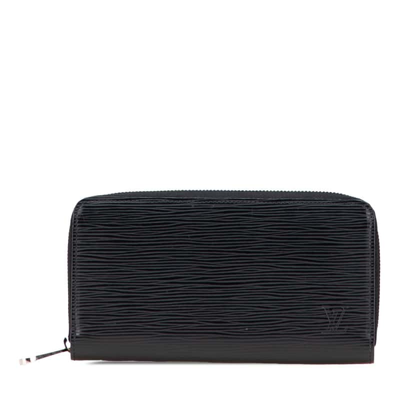 Louis Vuitton Epi Zippy Long Wallet Black Leather Good condition - Front View