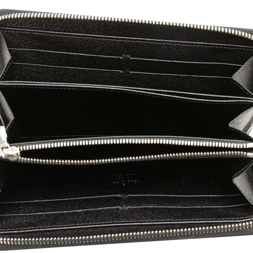 Louis Vuitton Epi Zippy Long Wallet Black Leather Good condition - Model View