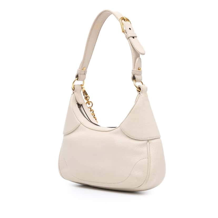 Gucci Small Calfskin Aphrodite Satchel White Leather Good condition - Back View