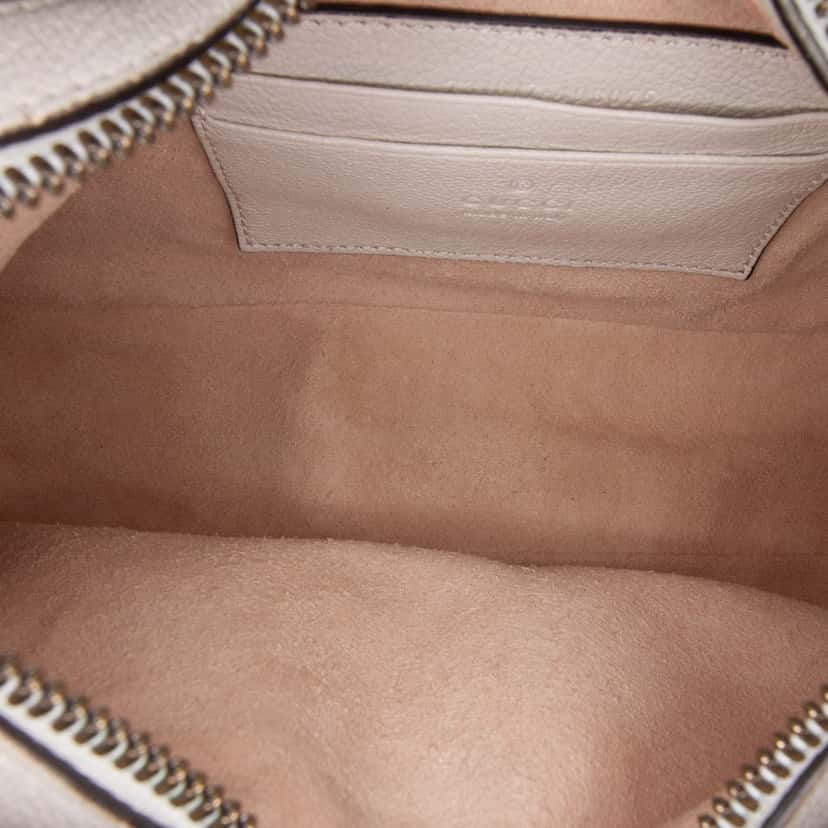 Gucci Small Calfskin Aphrodite Satchel White Leather Good condition - Model View