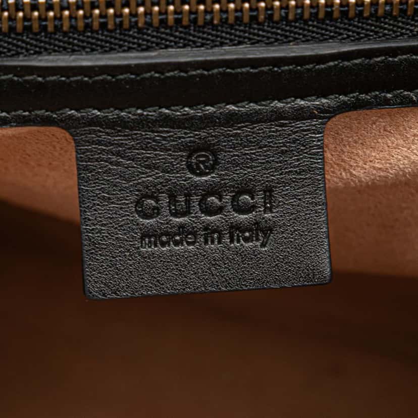Gucci Calfskin Bamboo Trapuntata Queen Margaret Backpack Black Leather Good condition - Box View
