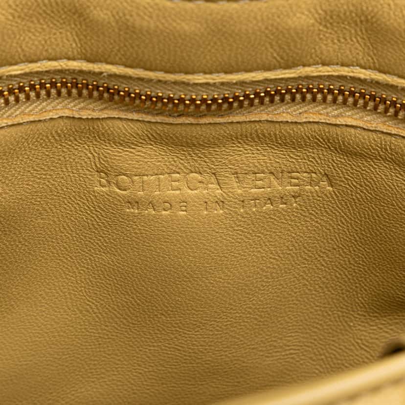 Bottega Veneta Nappa Intrecciato Padded Cassette Crossbody Yellow Leather Good condition - Box View