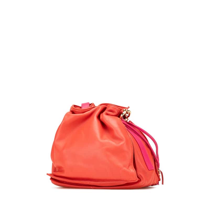 Loewe Nappa Flamenco Tassel 22 Crossbody Red Leather Good condition - Back View