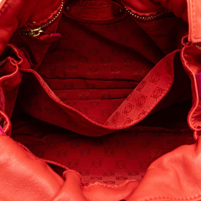 Loewe Nappa Flamenco Tassel 22 Crossbody Red Leather Good condition - Model View